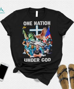 Philadelphia Eagles one nation under God signatures shirt