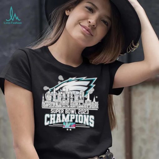 Philadelphia Eagles super bowl 2023 champions LVII Jalen hurts Jordan Davis shirt