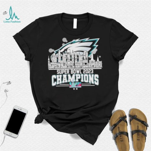 Philadelphia Eagles super bowl 2023 champions LVII Jalen hurts Jordan Davis shirt