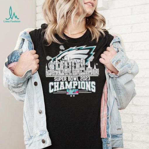 Philadelphia Eagles super bowl 2023 champions LVII Jalen hurts Jordan Davis shirt