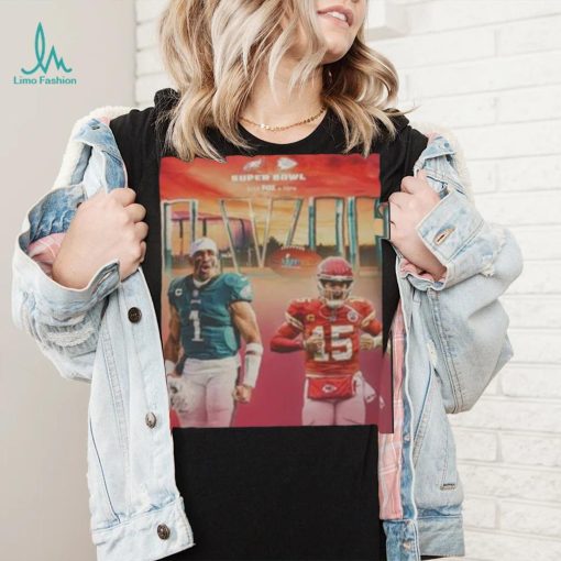 Philadelphia Eagles vs Kansas City Chiefs Super Bowl LVII shirt