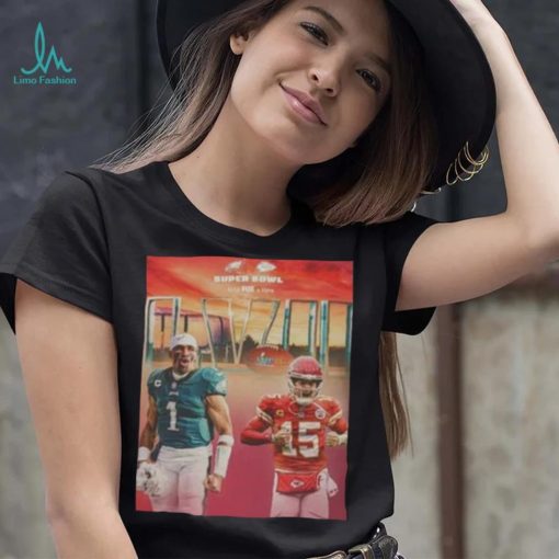 Philadelphia Eagles vs Kansas City Chiefs Super Bowl LVII shirt