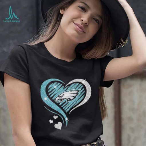 Philadephia Eagles heart love diamond shirt