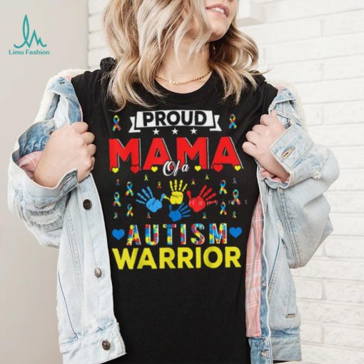 Proud Mama Of A Autism Warrior Autism Awareness T Shirt