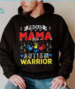 Proud Mama Of A Autism Warrior Autism Awareness T Shirt