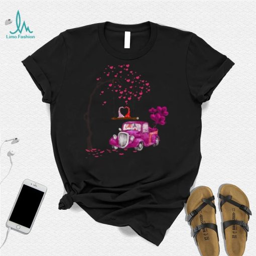 Purple Car Drives Love On Valentine Day Costume Shirt