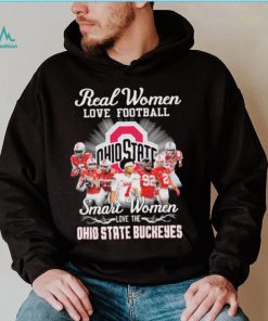 Real Women Love Football Smart Women Love The Ohio State Buckeyes Signatures Shirt