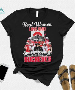 Real Women Love Ohio Team Smart Women Love The Buckeyes Shirt