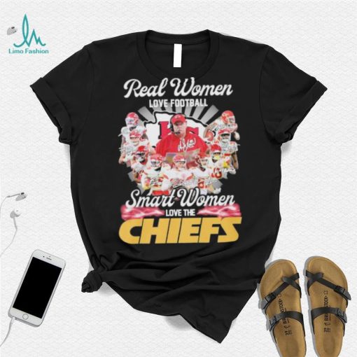 Real women love football smart women love the Chiefs signatures sport shirt