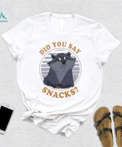 Retro Meeko Raccoon Did You Say Snacks Pocahontas Disney Shirt