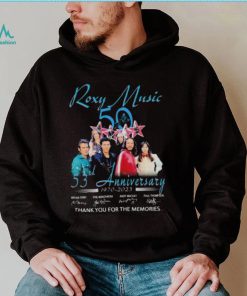 Roxy Music 53th anniversary 1970 2023 thank you for the memories signatures shirt