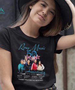 Roxy Music 53th anniversary 1970 2023 thank you for the memories signatures shirt