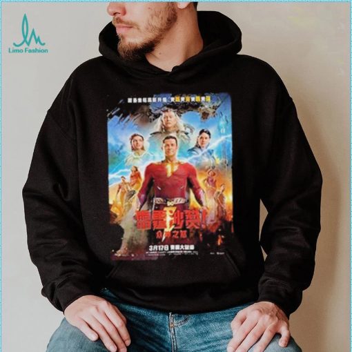 Shazam Fury Of The Gods Official Chinese Poster Vintage Shirt