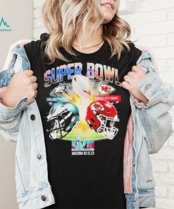 Super Bowl LVII 2022 2023 Philadelphia Eagles vs Kansas City Chiefs Shirt