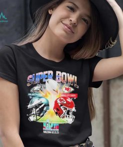 Super Bowl LVII 2022 2023 Philadelphia Eagles vs Kansas City Chiefs Shirt