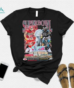 Super Bowl LVII Game Matchup Philadelphia Eagles Vs Kansas City Chiefs Signatures Shirt