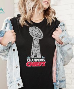 Super Bowl champions Chiefs Andy Reid Mahomes Kelce shirt