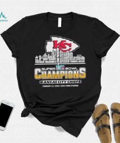 Super Bowl champions Kansas city Chiefs Patrick Mahomes Travis Kelce shirt