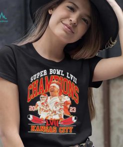 Super bowl LVII champions Kansas city Chiefs 2023 signatures shirt