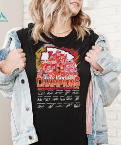 Super bowl LVII champions Kansas city Chiefs signatures shirt