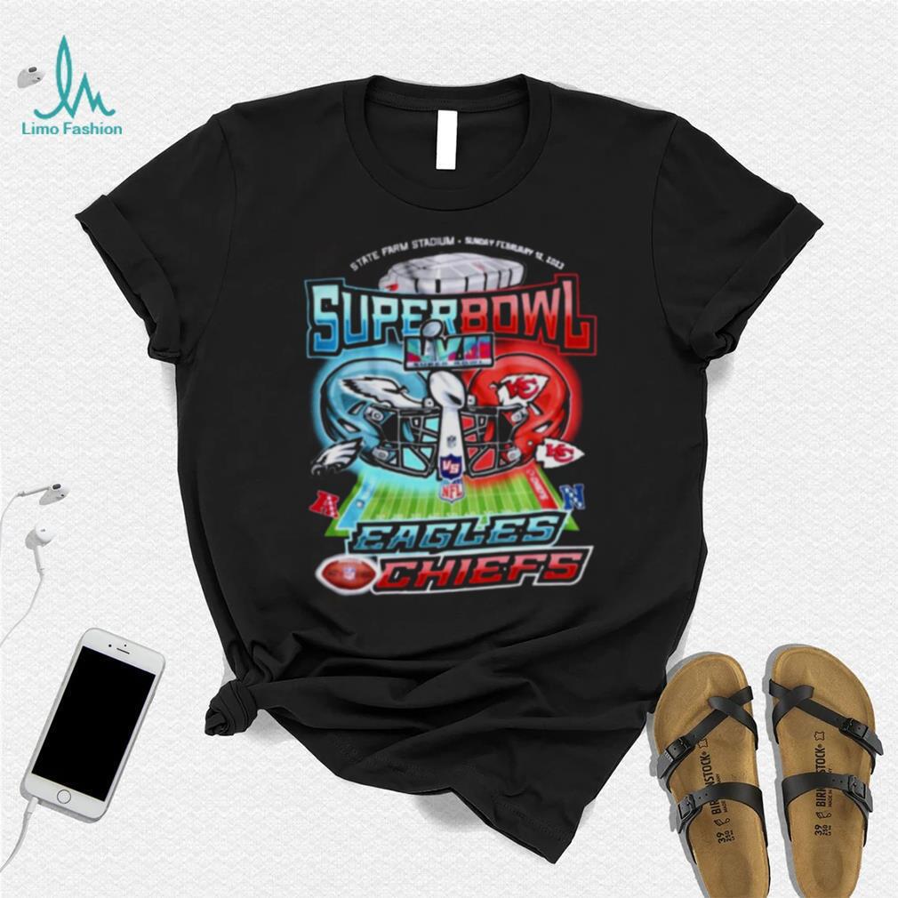 2023 Super Bowl LVII 57 Shirt Philadelphia Eagles VS Kansas City Chiefs  T-Shirt