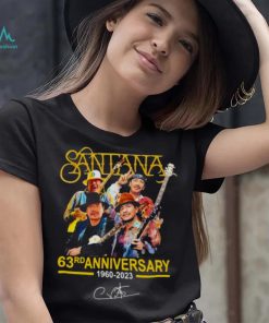 Thank You For The Memories Santana 63rd Anniversary 1960 2023 shirt