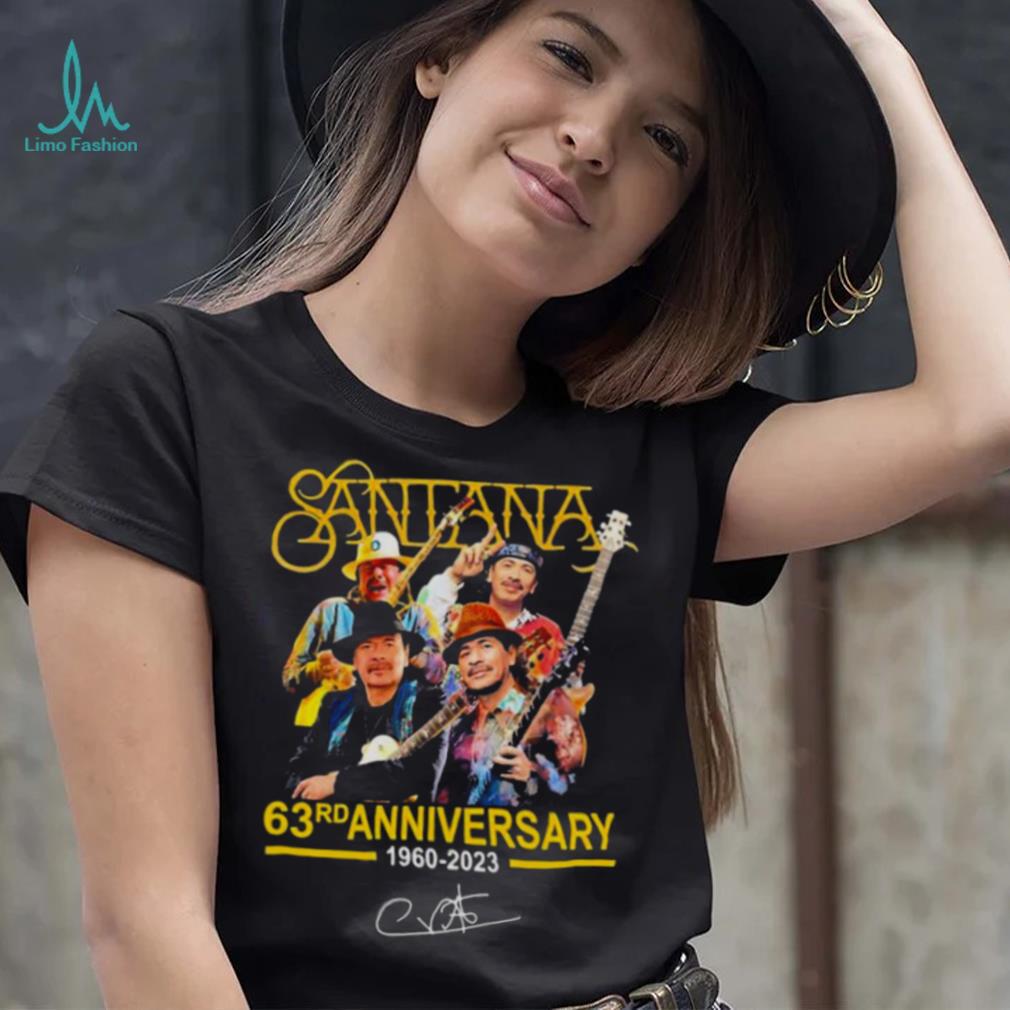 Thank You For The Memories Santana 63rd Anniversary 1960 2023 shirt Thank You For The Memories Santana 63rd Anniversary 1960 2023 shirt