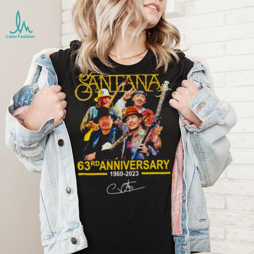 Thank You For The Memories Santana 63rd Anniversary 1960 2023 shirt Thank You For The Memories Santana 63rd Anniversary 1960 2023 shirt