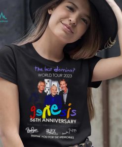 The Last Domino World Tour 2023 Genesis 56th Anniversary Thank You For The Memories Signatures Shirt