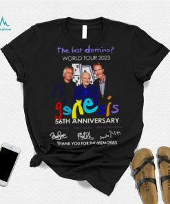 The Last Domino World Tour 2023 Genesis 56th Anniversary Thank You For The Memories Signatures Shirt