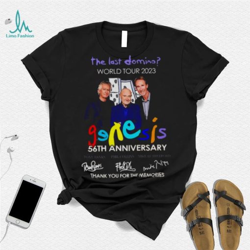 The Last Domino World Tour 2023 Genesis 56th Anniversary Thank You For The Memories Signatures Shirt