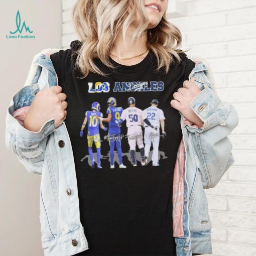 The Los Angeles Sports Team Players Signatures Shirt