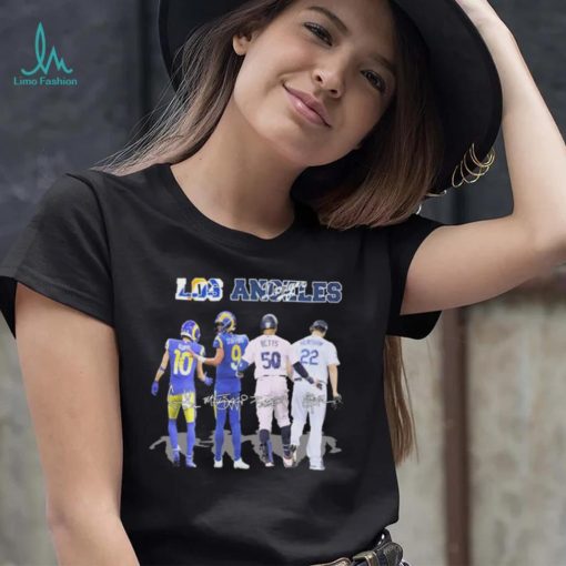 The Los Angeles Sports Team Players Signatures Shirt