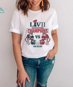 Tigers Eagles Vs Chiefs Super Bowl LVII Champions 2023 Shirt