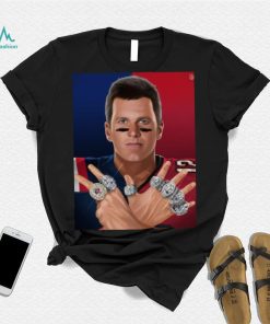 Tom Brady Tampa Bay Buccaneers And New England Patriots 7 Rings 2023 Shirt