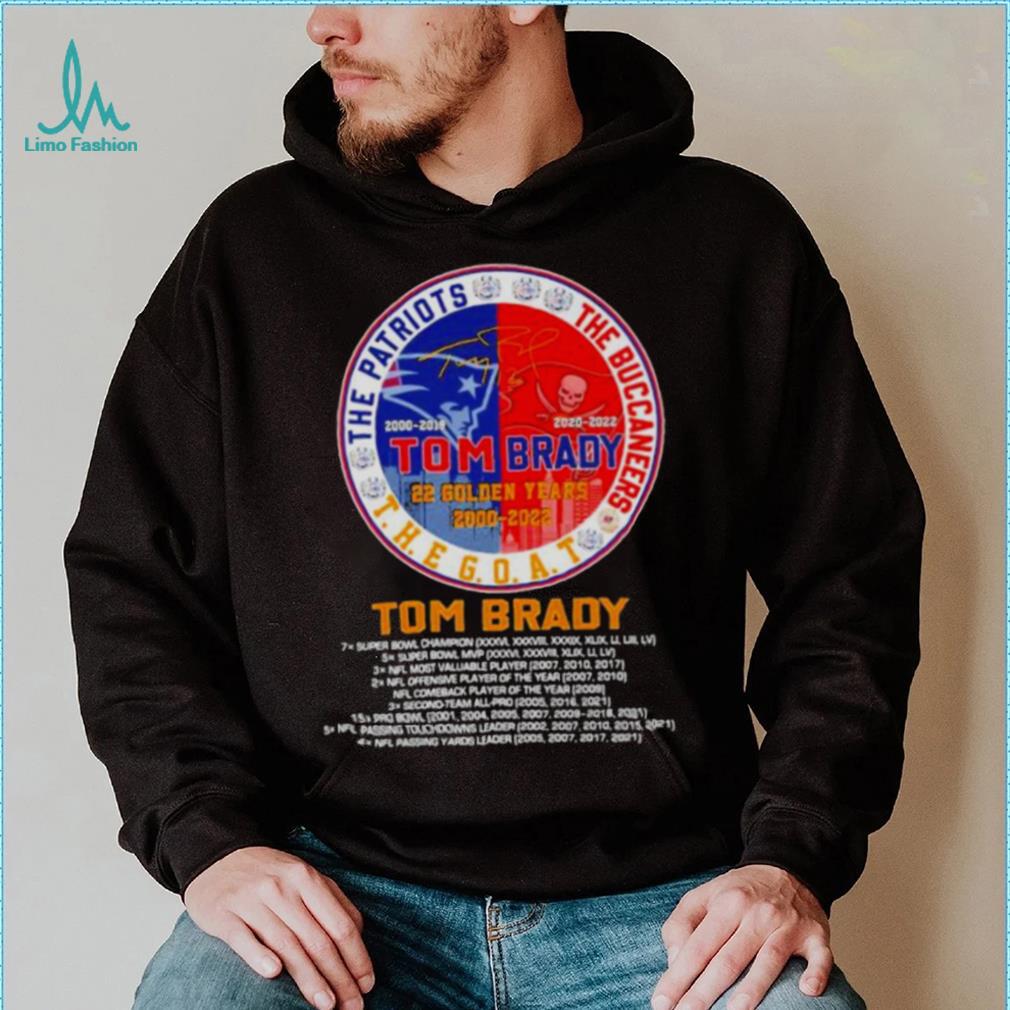 Tom Brady The Goat The Patriots The Buccaneers 2000 2023 Shirt - Shibtee  Clothing