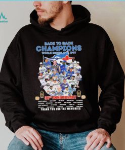 Toronto Blue Jays Back To Back Champions 30th Anniversary Thank You For The Memories Signatures Shirt