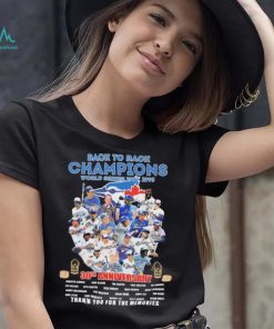 Toronto Blue Jays Back To Back Champions 30th Anniversary Thank You For The Memories Signatures Shirt