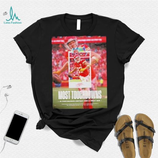 Travis Kelce Most Touchdowns In Postseason History For A Tight End With Kansas City Chiefs NFL Vintage Shirt