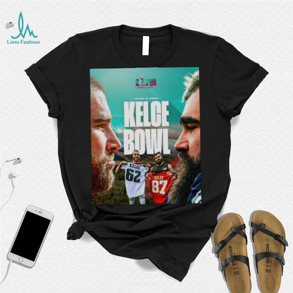 Official Travis Kelce and Jason Kelce Super Bowl LVII 2023 Shirt