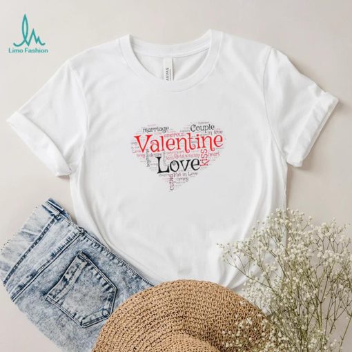 Valentine Love Marriage couple heart T shirt