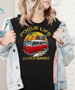 Vintage Outer Banks Surfer Van Beach Pogue Life T Shirt