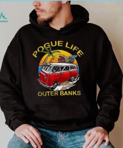 Vintage Outer Banks Surfer Van Beach Pogue Life T Shirt