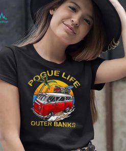 Vintage Outer Banks Surfer Van Beach Pogue Life T Shirt