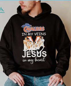 Virginia Cavaliers In My Veins Team Jesus In My Heart Shirt