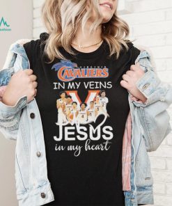 Virginia Cavaliers In My Veins Team Jesus In My Heart Shirt