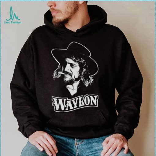 Waylon Jennings White Portrait shirt