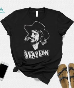 Waylon Jennings White Portrait shirt