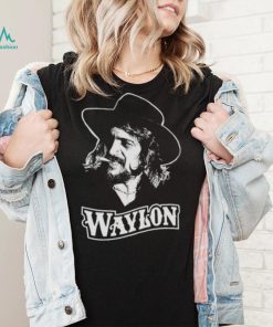 Waylon Jennings White Portrait shirt