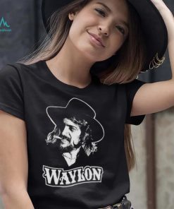 Waylon Jennings White Portrait shirt